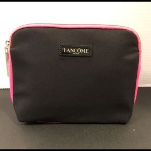 Lancôme Black/Hot Pink Cosmetic Bag, NWOT